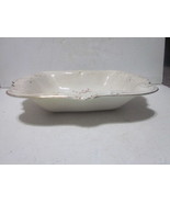 ANTIQUE LARGE HAND DECORATED RECTANGULAR SERVING BOWL MARKED B 2 - £7.85 GBP