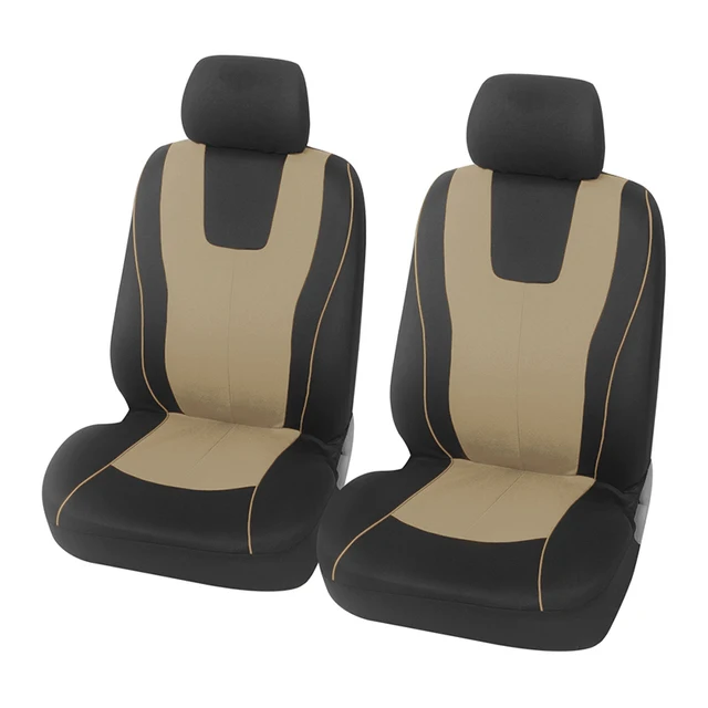 Universal Full Set Car Seat Cover - Beige Front - £19.17 GBP