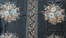 VTG 5th AVENUE DESIGNS Upholstery Decorator Fabric Asian Floral Print 142&quot; x 53&quot; - £140.18 GBP