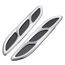Mayitr 2pcs Car Styling Chrome Fender Hood Decorative Side Air Flow Vent Cover S - £65.20 GBP