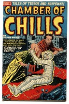 CHAMBER OF CHILLS #8 Pre-Code horror-Mummy cover-Decapitation-1952 - £435.55 GBP