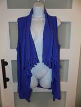 Lilly Pulitzer Mini Abbott Sweater Vest Bright Blue Size L Women&#39;s EUC - £33.29 GBP