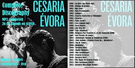 Cesaria Evora Complete MP3 Recordings 26 CD on 1xDVD Cape Verde Cesaria ... - £13.23 GBP