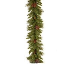 National Tree Company 9&#39; Traditional Pine Cone Christmas Garland - £44.82 GBP