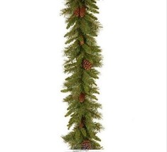 National Tree Company 9&#39; Traditional Pine Cone Christmas Garland - £45.16 GBP