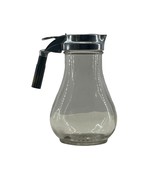 Glass Syrup Pour Jug With Black Bakelite Handle Vintage Made In USA - €9,02 EUR