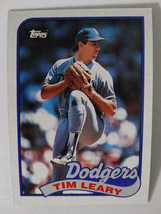 1989 Topps Tim Leary Los Angeles Dodgers Wrong Back Error Baseball Card - £2.35 GBP