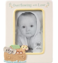 NEW Noah&#39;s Ark &quot;Overflowing with Love&quot; 4x6 frame Baptism Gift Precious Moments - £21.57 GBP