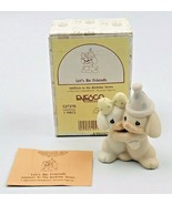 1991 Precious Moments Let&#39;s Be Friends Hugging Dogs Birthday Series 5272... - £9.54 GBP