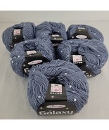 Blue GALAXY Yarn Sequin Wool Blend Sparkle  King Cole 3255 Capri Soft  5... - $9.99