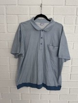 Haband Casual Joe Polo All Over Geometric Print Elastic Waist Mens XL Blue - $17.63