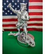 8&quot; Tall Donald J Trump Florida FL 20cm Statue Silver 3D Printed +2 Free - $29.70