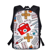 3PCS/SET Backpack Fashion Nurse School Bags for Teen Girls Backpack Canvas Nursi - £35.17 GBP