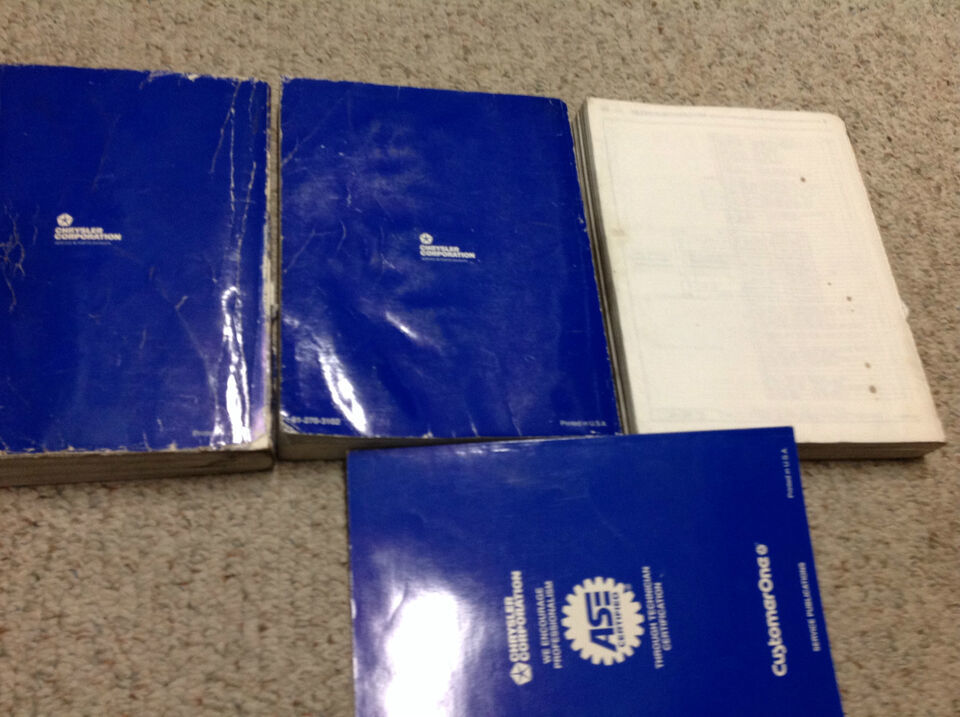 1993 Chrysler Plymouth Dodge Front Wheel Drive Service Repair Shop Manual Worn Item image 4
