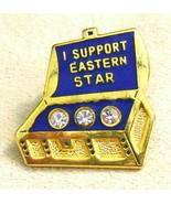 Order of Eastern Star Lapel Pin I Support Eastern Star Masonic OES Hat T... - $18.80