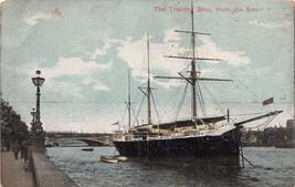 The Training Ship From The Em......? Uk Great Britain England Postcard c1910s - £3.28 GBP