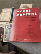 1942 Moods Moderne for Violin and Piano America&#39;s Favorites Songbook She... - $9.50