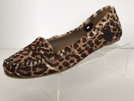 JACK ROGERS Millie Animal Print Pony Hair Moccasins/Loafers (Size 7 M) - £31.93 GBP