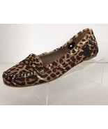 JACK ROGERS Millie Animal Print Pony Hair Moccasins/Loafers (Size 7 M) - £31.81 GBP