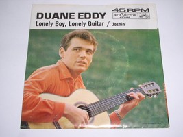 Duane Eddy Lonely Boy Lonely Guitar 45 RPM Picture Sleeve Vintage RCA Label - £27.45 GBP