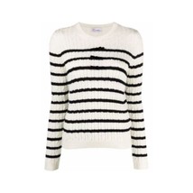 RED Valentino Crewneck Sweater Nautical Sailor Stripe Cable Knit Women&#39;s... - £112.78 GBP