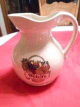 Great Collectible Vintage WELCH&#39;S GRAPE JUICE Pitcher - £6.81 GBP