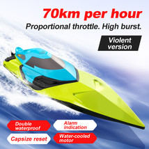 RC Boat Remote Control 70km/h High Speed 2.4GHz For Kids Adults 2 Batter... - £88.09 GBP