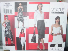 Vogue sizes 6-10 Sewing Pattern Wardrobe, Shirt, Top, Dress, Skirt, Pant... - $10.50