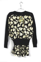 VTG 80s Tan Jay Roman Soldier Sweater Skirt Set NWT LP Bold Print Power ... - $128.65