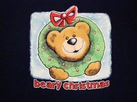 Beary Christmas Ornament Xmas Holiday cute baby bear cub T Shirt XL - £14.40 GBP