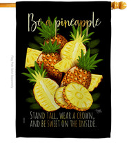Be a Pineapple - Impressions Decorative House Flag H117066-BO - £29.08 GBP