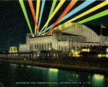 Postcard Auditorium and Convention Hall - Atlantic City NJ New Jersey Un... - $4.42