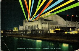 Postcard Auditorium and Convention Hall - Atlantic City NJ New Jersey Unused Q15 - £3.47 GBP