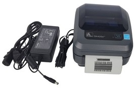 Zebra GK420D Barcode Label Printer INCLUDING POWER USED PRINTHEAD  - $100.00