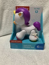 Fisher Price -Unicorn Clicker Pal- Helps Early Development- 6m+ NEW IN BOX  - £11.72 GBP