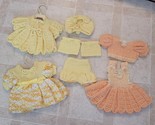 Crocheted For You By Anni Schaefer Doll Outfit Crochet Dress Lot - $49.95