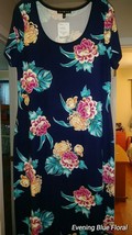 Derek Heart Juniors Blue Multicolor Floral Short Sleeve Maxi Sundress M ... - $8.99