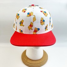 NWT Disney Parks Winnie the Pooh AOP Hat Adult Red White Honey Jar Graph... - $32.99