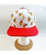 NWT Disney Parks Winnie the Pooh AOP Hat Adult Red White Honey Jar Graph... - $32.99