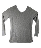 Duluth Trading Sweater Womens Medium Heather Light Gray with Pockets - £22.28 GBP