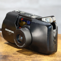 Olympus Infinity Stylus Zoom 35mm Film Camera - Black- *GOOD/TESTED* W Battery - $89.05