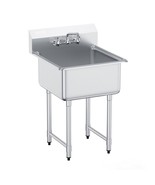 VEVOR Stainless Steel Prep &amp; Utility Sink, 1 Compartment Free Standing S... - $14,328.89 MXN