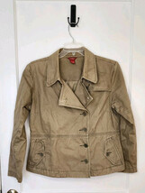 Sundance Olive Green Military Cargo Jacket Womens Grunge Pockets Sz Larg... - $32.71