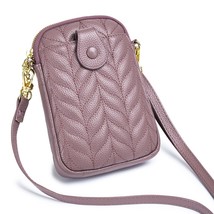 Genuine Leather Real Cowhide Women&#39;s Versatile Fashion Phone Bag Women Messe - £29.29 GBP