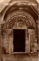 Vtg Postcard RPPC c 1900s Quenington Door Norman North Porch St Swithin UK - £9.36 GBP