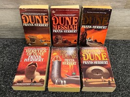 Frank Herbert DUNE Complete Series Lot of 6 (#1-6) Set Vintage Paperback... - $96.74