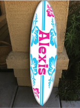 wall hanging surf board surfboard decor hawaiian beach surfing beach decor - £62.75 GBP