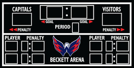 Scoreboard, hockey scoreboard, hockey decor, hockey wall art, kids hocke... - $195.00