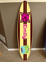 wall hanging surf board surfboard decor hawaiian beach surfing beach dec... - $84.99