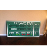 Boston decor, Fenway Park, Green Monster score board baseball scoreboard - $155.00